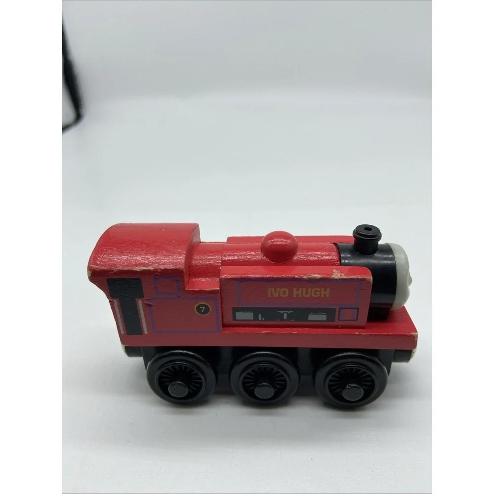 Thomas & Friends Wooden Railway Ivo Hugh Red Engine Train 2003 Learning Curve